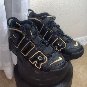 Air Max Up Tempos Black and Gold